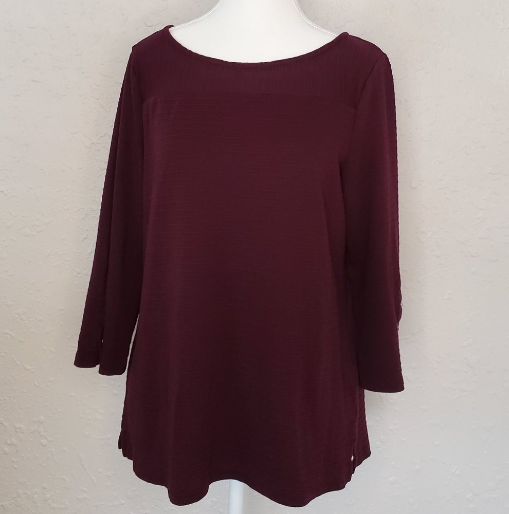 Talbots Deep Burgundy Women's Blouse
